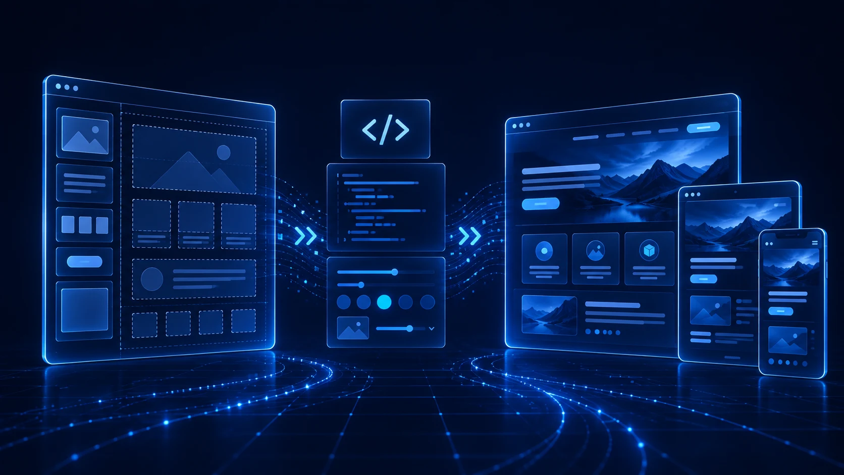 Адаптация HTML шаблона лендинга под десктоп планшет и смартфон